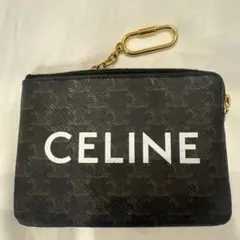 美品✨セリーヌ フック付きコイン ＆ カードポーチ コインケース