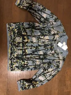 GU beautiful people グラフィックニットプルオーバー Sサイズ