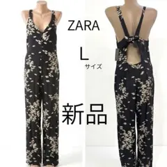 【新品タグ付】ZARA ジャンプスーツ　オールインワン　Ｌのサムネイル