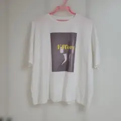 ブージュルード　Effort フォトプリント 半袖Tシャツ ホワイトのサムネイル