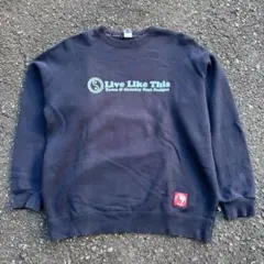 Y2K Town & Country Surf系 スウェット ビッグプリント　L