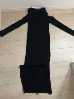 GYDA ブラック ニットワンピース Fサイズ