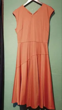 ロペ　ROPE　お上品　ノースリーブ　フレア　ワンピース