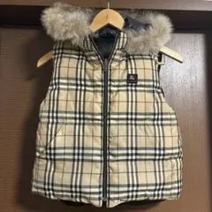 BURBERRY バーバリーロンドン　ノバチェック柄 キッズ　ダウンベスト