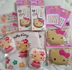 ハローキティ　日焼けキティ　ダイソー　セリア　キャンドゥ　12点セット