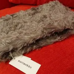 新品★正規品マリメッコmarimekkoクラッチバッグ★フェイクファー★送料込