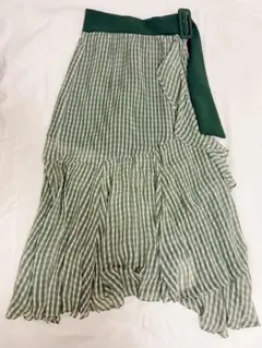 SNIDEL ギンガムチェック ロングスカート