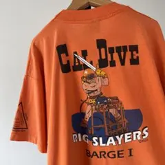 T*g様 90s USA製　CAL DIVE　Tシャツ　キャラ　企業　シングルス