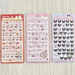 【正規品】ボンボンドロップシール サンリオ ミニ 3点セット