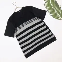 【COMMECAISMコムサイズム】レディースVネック半袖　トップス