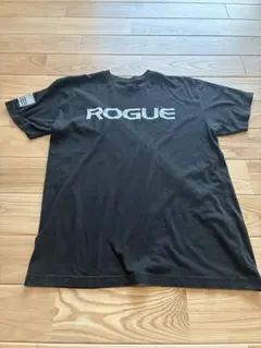ROGUE フィットネス Tシャツ ブラック×ホワイト XL
