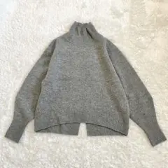 IENA イエナ カシミヤ混 2023AW AQUA ハイネックプルオーバー