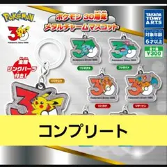 ポケモン 30周年 メタルチャームマスコット　全7種セット