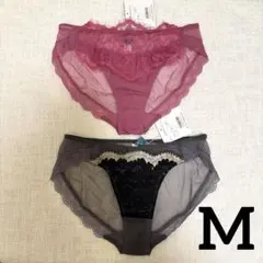 2枚 まとめ売り トリコットショーツ パンティ すけすけsexy レース 清楚