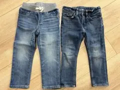 デニム ジーンズ ロングパンツ 2点　まとめ売り　100cm GAP H&M