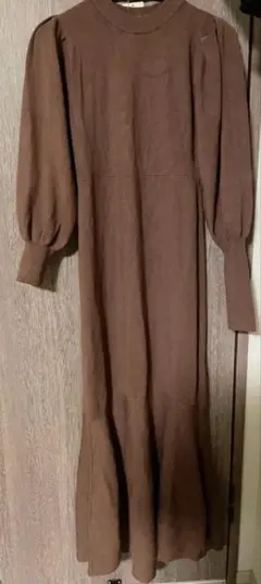 earth music&ecologyボリュームスリーブ　ニットワンピース