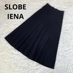 SLOBE IENA　スローブイエナ　ミラノリブニットフレアスカート　F　黒