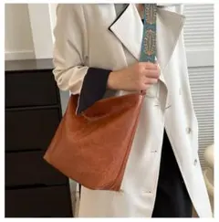 ショルダーバッグ　ヴィンテージ　PU ペイズリー柄 ブラウン バッグ　通学　通勤