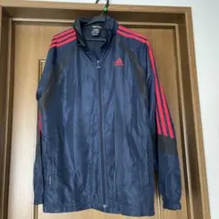 adidas ウィンドブレーカー ネイビー/レッド