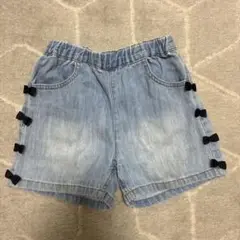 petit main デニム 半ズボン 130 ショートパンツ