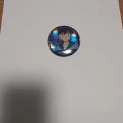 名探偵コナン　トレーディングホログラム缶バッジ　SILVER 工藤新一