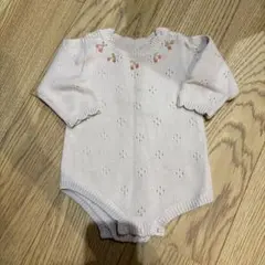 ニットロンパース　ママラク　80