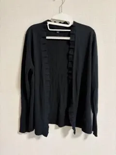 BANANA REPUBLIC ブラックカーディガン フリル Mサイズ