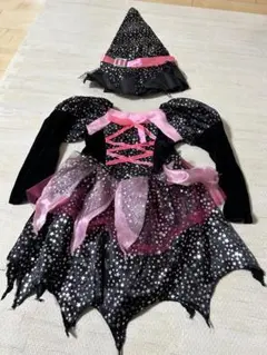 魔女ワンピース&帽子100cm