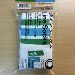 ファミリーマート ファミマ ラインソックス 25cm-28cm ホワイト
