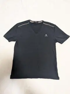 BURBERRY BLACK LABEL Vネック Tシャツ M ブラック