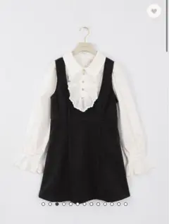 AnMILLE アンミール フリルビジューセットワンピース