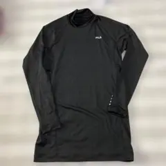 FILA ブラック ハイネック インナーロンTレディースMサイズブラック