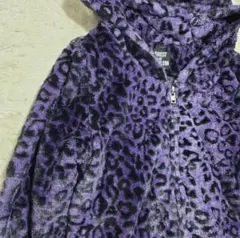 ghost of harlem パーカー レオパード ヒョウ柄 パープル