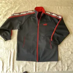 PUMA ジップアップジャケット 150サイズ グレー/レッド