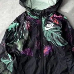 15796 キッズ NIKE フラワー プリントロゴ ナイロンジャケット