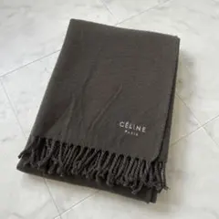 CÉLINE フィービー期　ウール ストール　カーキブラウン 東京西川