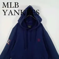 MLB ヤンキース ネイビー パーカー　プルオーバー　フーディー　メジャーリーグ
