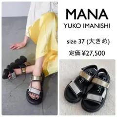 MANA カラーベルクロサンダル シルバー　37 yuko imanishiのサムネイル