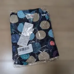 新品未使用 甚平 サイズ110 ネイビー くろわっさんすべべ タグ付き