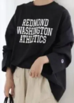 ジャーナルスタンダードレリュームChampion ロングスリーブTシャツ 黒