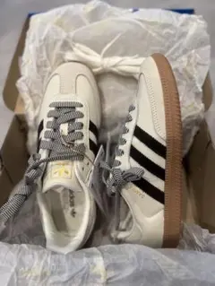 アディダス サンバ OG クリームホワイト ダークブラウン 23 新品⭐️adidas SAMBA OG 23.0cm クリームホワイト×ダーク