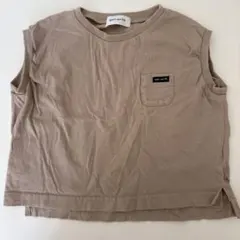 ベージュ ノースリーブ Tシャツ Mのサムネイル