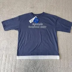新品 吸汗速乾 レイヤード風Tシャツ 150
