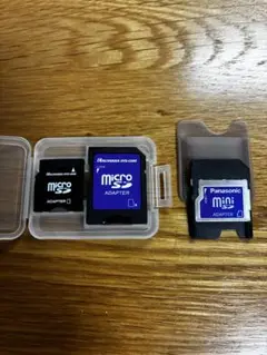 【3枚】miniSDアダプターmicroSDアダプー(ケース付き)