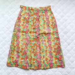 70's vintage 花柄 フレアスカート 総柄 レトロ 古着 アーカイブのサムネイル