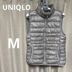 ユニクロ　グレー ダウンベスト レディース