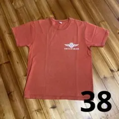 メンズ　The Flat Head オレンジ Tシャツ 38のサムネイル