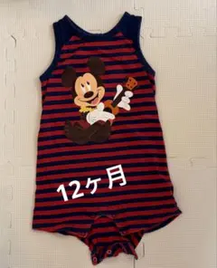 【値下げしました】ミッキー　ノースリーブ ロンパース