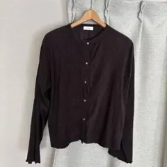 しまむら　tal. by yumi ダークブラウン カーディガン M