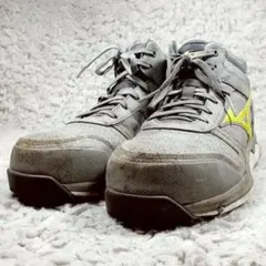 美品 26㎝△MIZUNO ミズノ 安全靴 グレー ハイカット - メルカリ